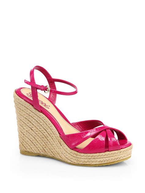 gucci espadrilles canada|gucci espadrilles wedges pink.